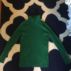 Kelly green Talbots turtleneck new without tags!